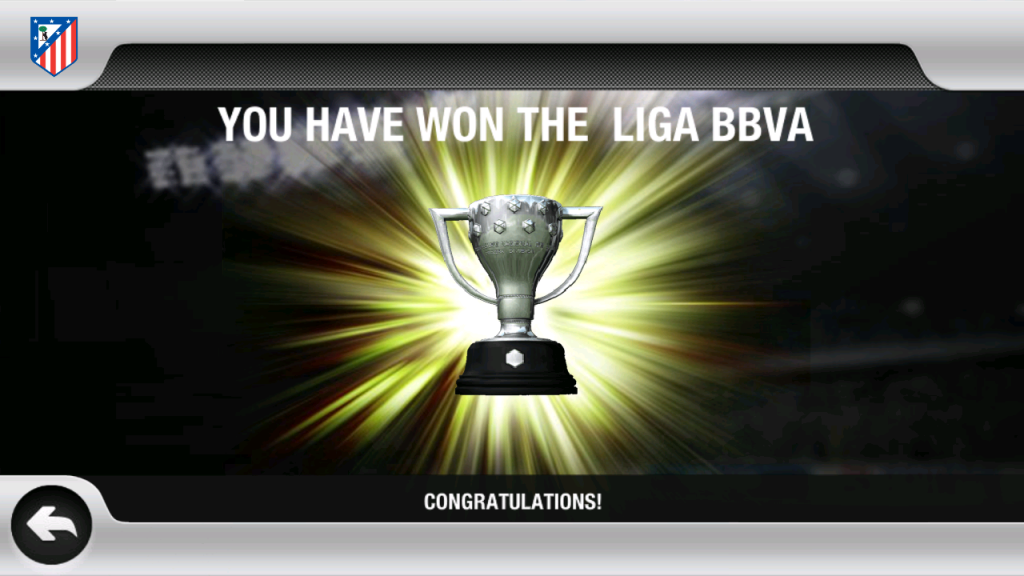 Congratulations You Have Won The Liga BBVA Spain Fifa 12