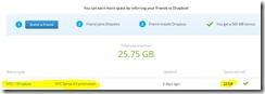 spatiu dropbox htc